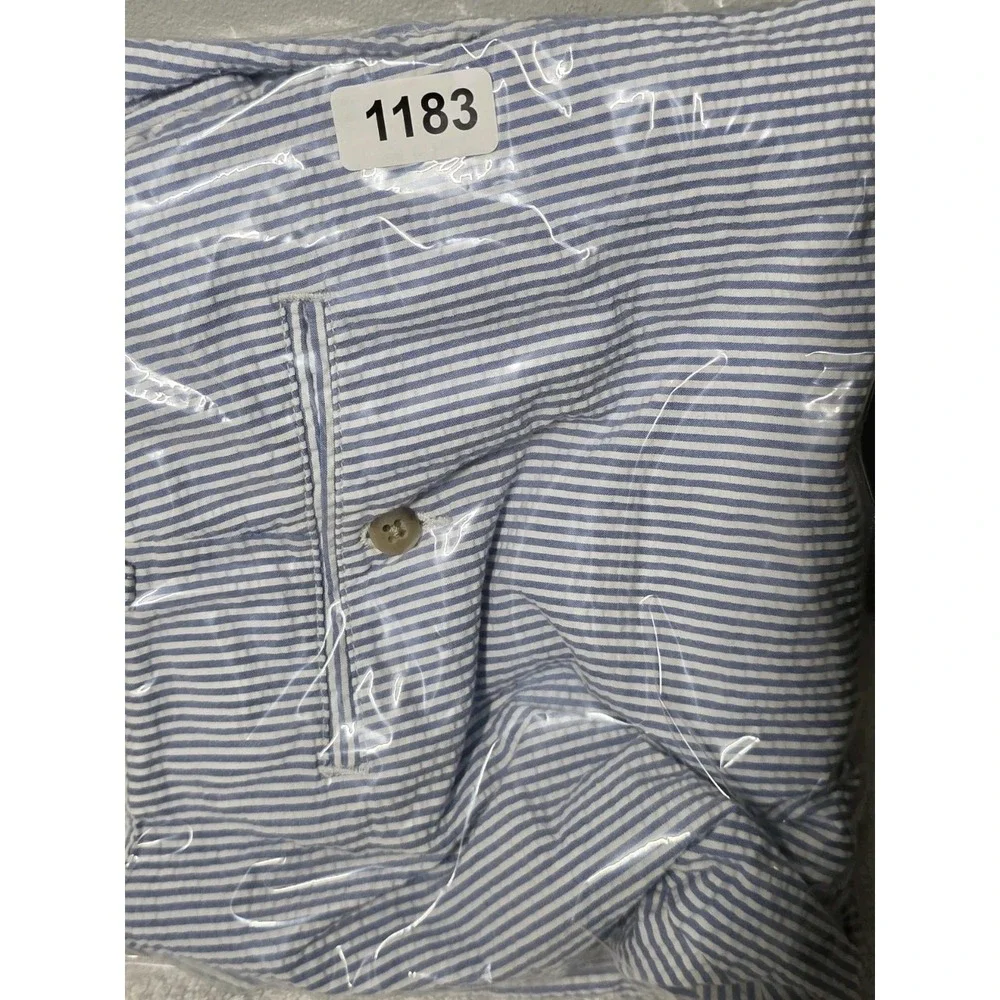 Polo‎ Ralph Lauren Tyler Vtg Shorts Men's Sz 36 Blue/White Seersucker Striped